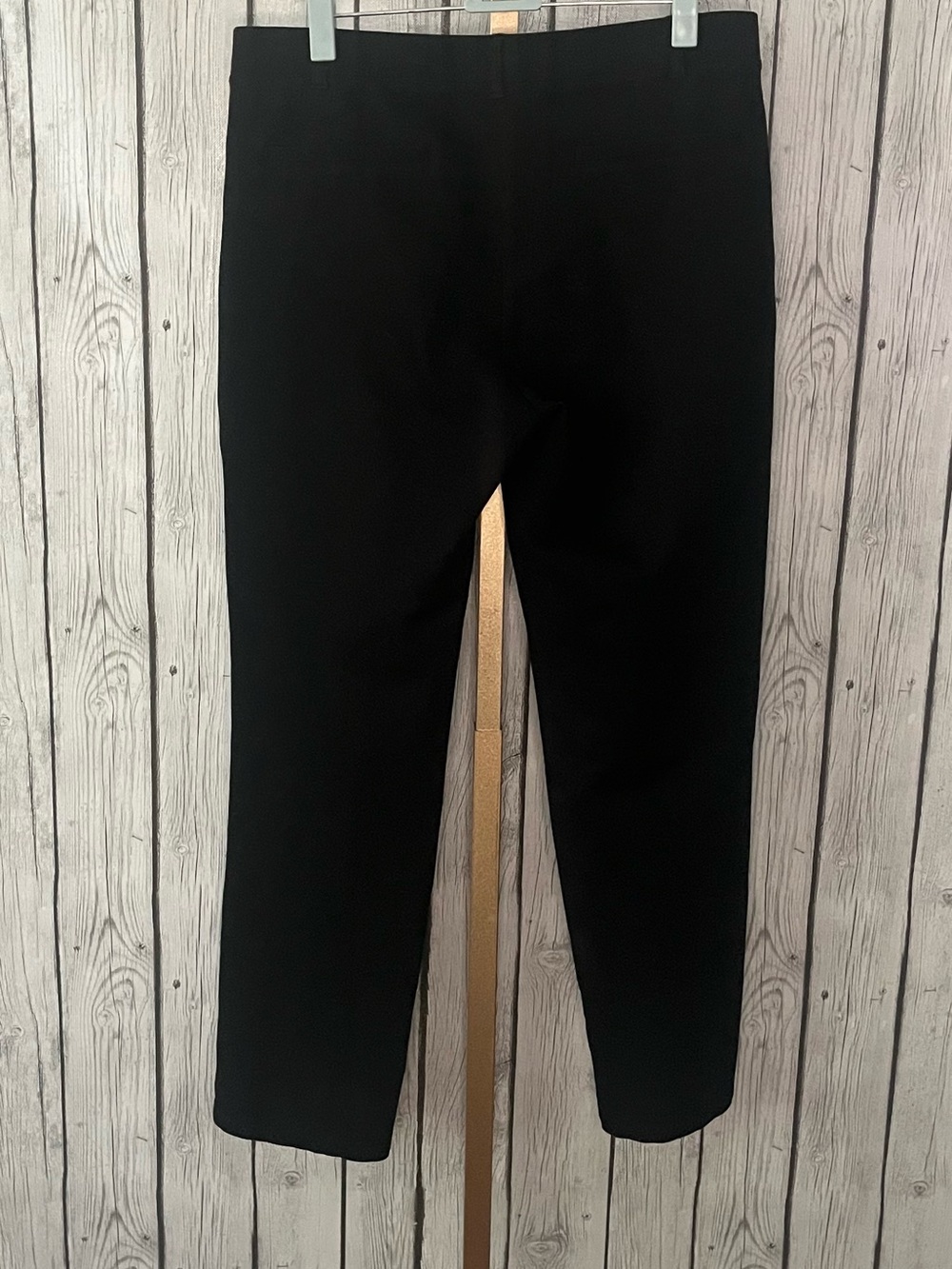 Quince Ultra-Stretch Ponte Straight Leg Pants Black Womens Size Large L Pull On - Picture 2 of 7